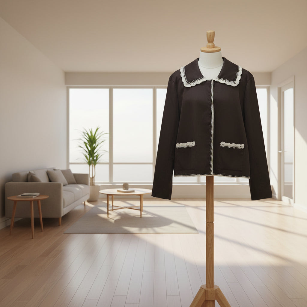 Bagatelle Brown Faux Suede Jacket