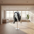 Men's Black & White Cable Knit Sweater