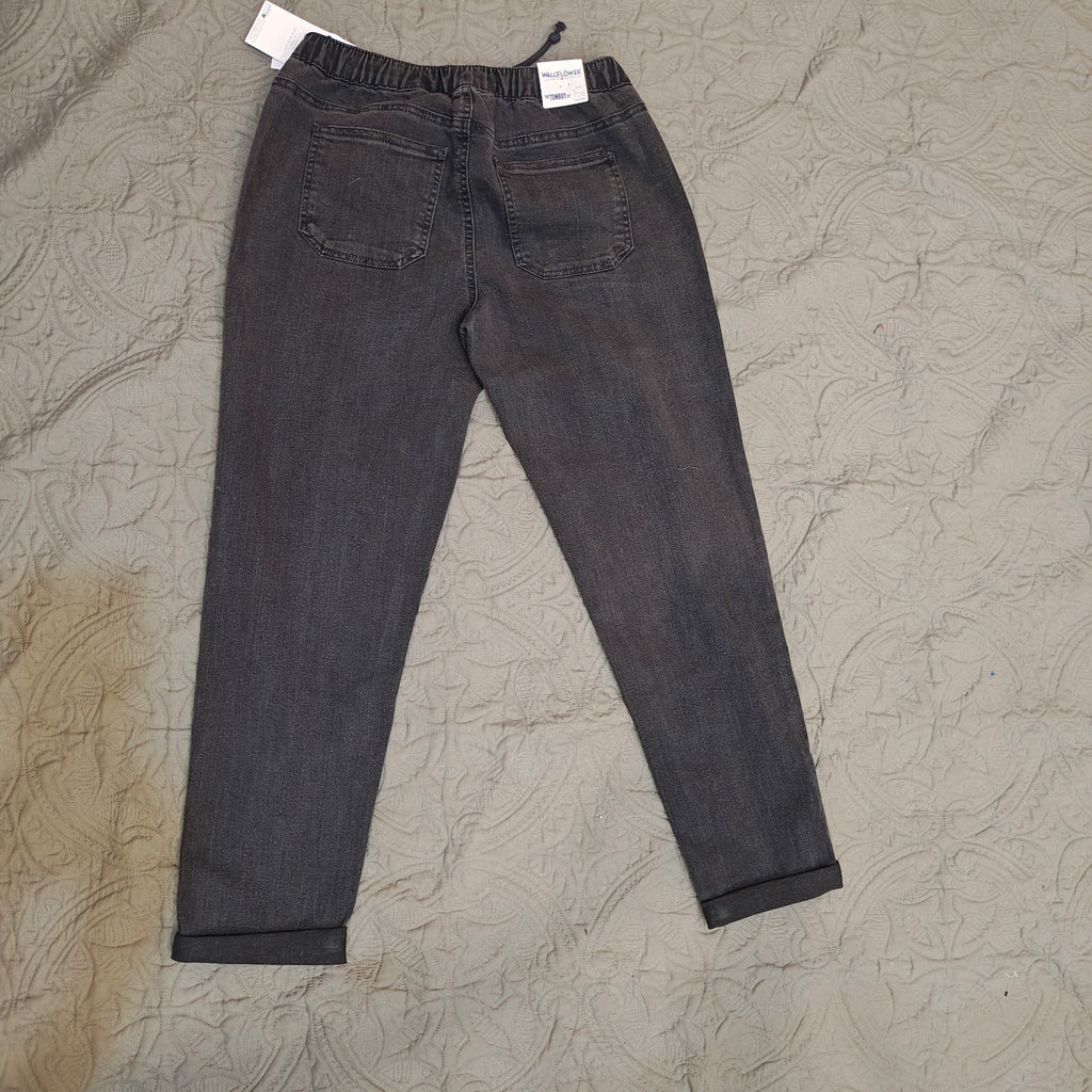 Children's Dark Gray Jeans with Drawstring Waistband