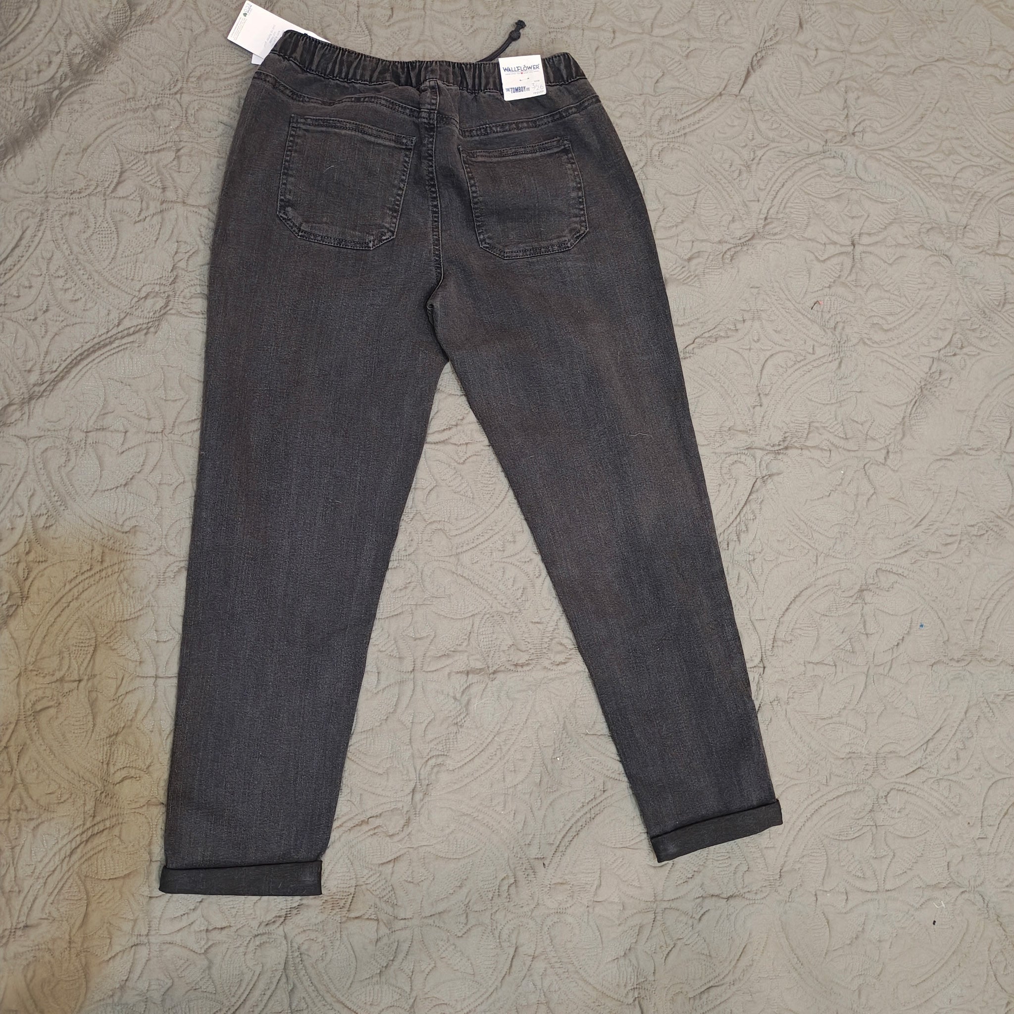 Children's Dark Gray Jeans with Drawstring Waistband