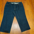 Women's Wide Leg Plus Size Blue Jeans