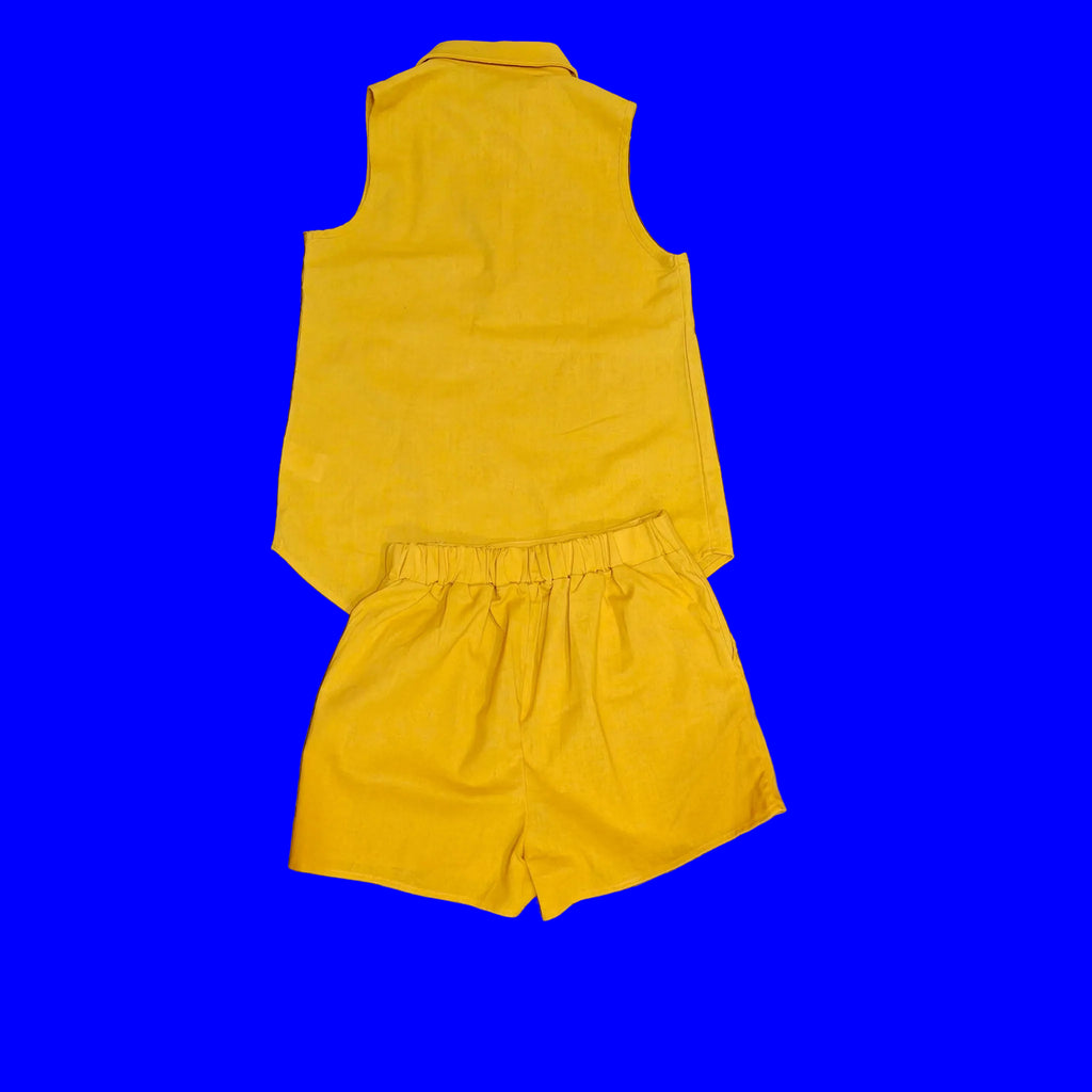 Mustard Two-Piece Short Set