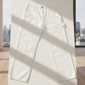 Unisex Off-White Wide Leg Cargo Pants