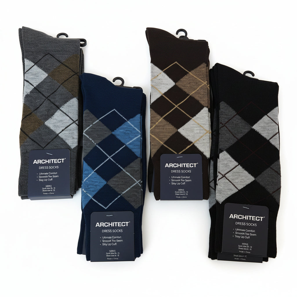 Men's Dress Socks — Multicolor Styles