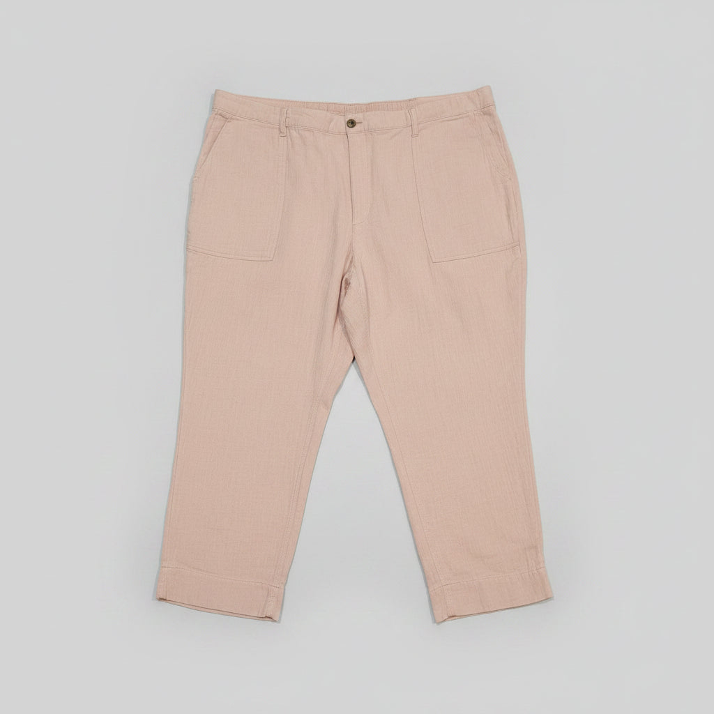 Women's Blush Pink Capri Pants