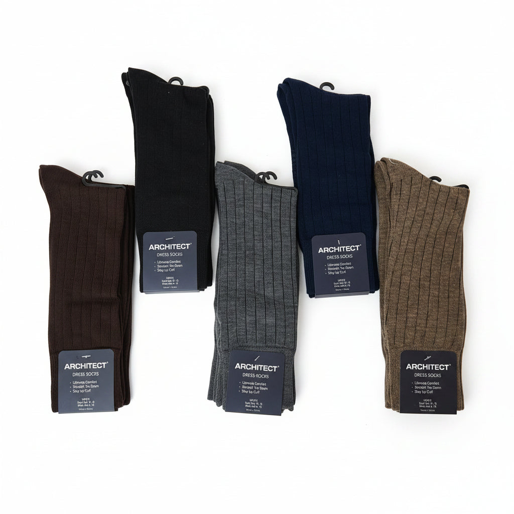 Men's Dress Socks — Multicolor Styles
