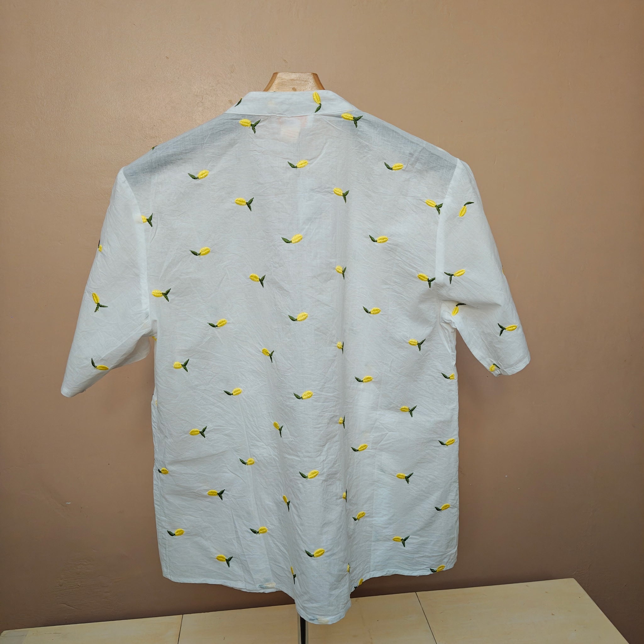 Women's White Cotton Blouse with Embroidery Detail