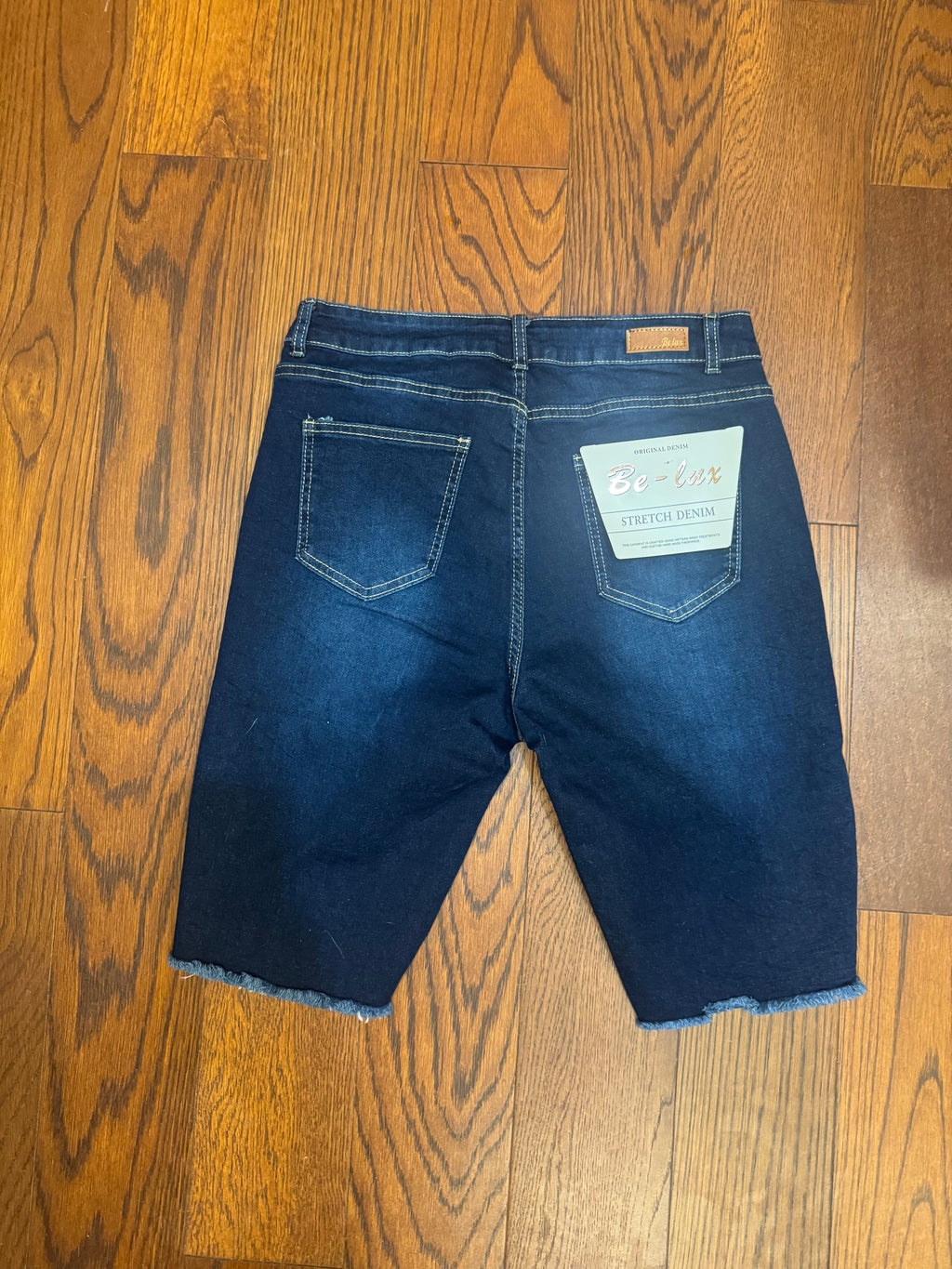 Women's Blue Jean Distressed Shorts