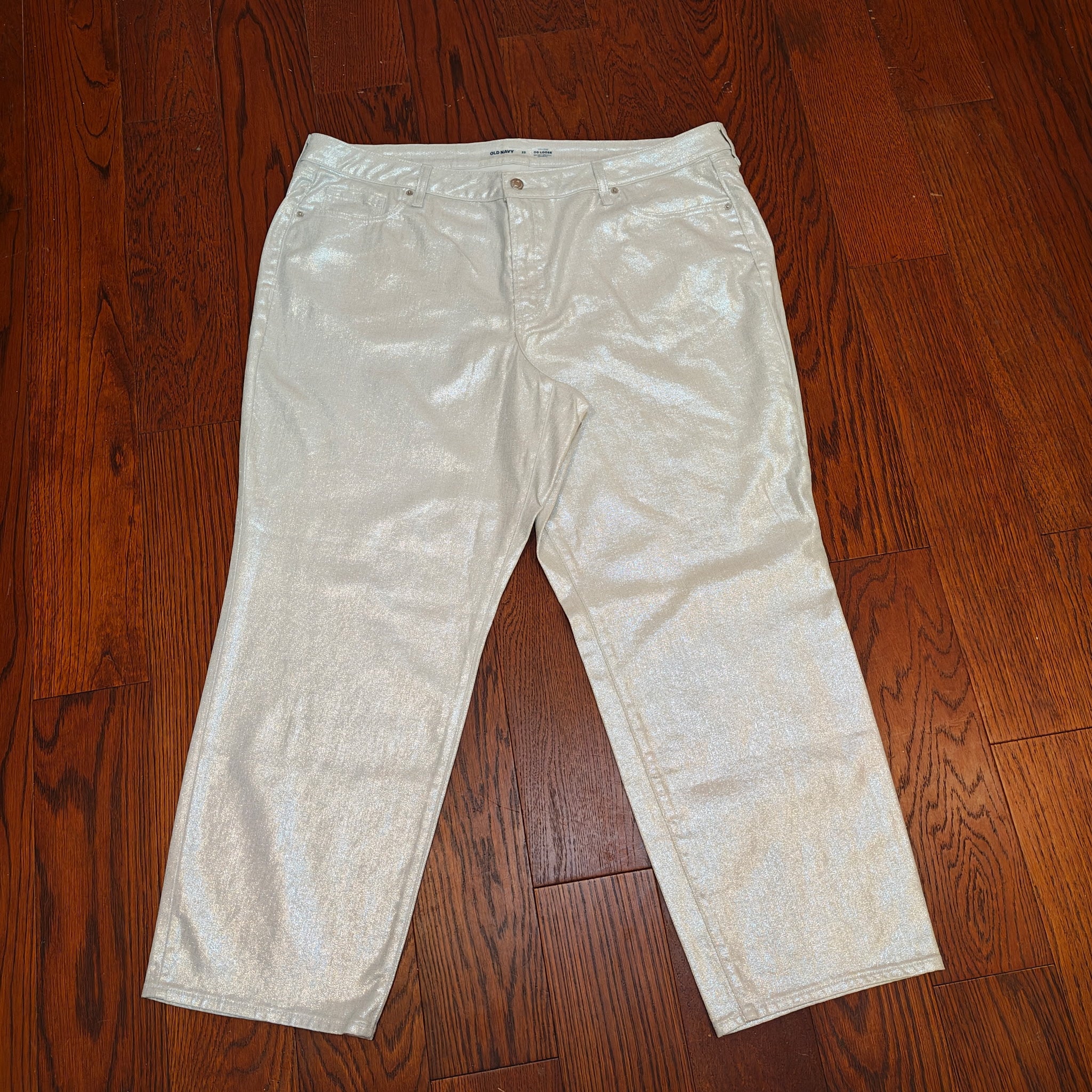 Women's White Sparkle Jeans