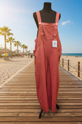 Women's Linen Overall Jumpsuit