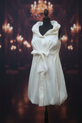 Women's White Satin Party Dress