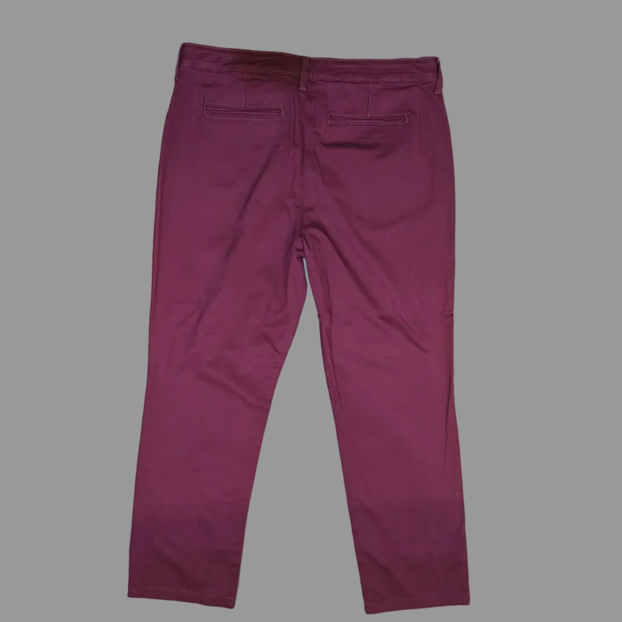 Women's Deep Burgundy Chino Pants