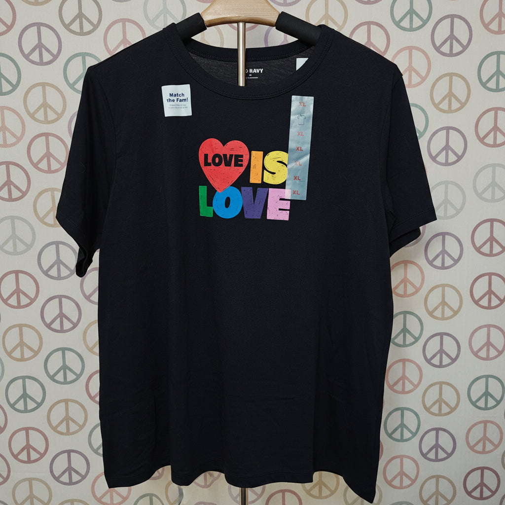 Men's Black Love Graphic Tee