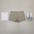 Women's Beige Shorts