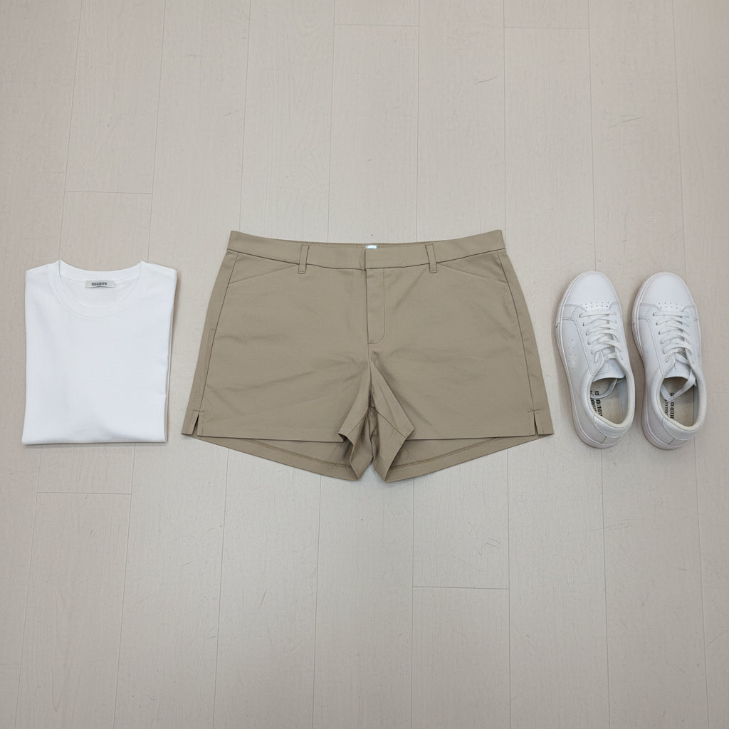 Women's Beige Shorts