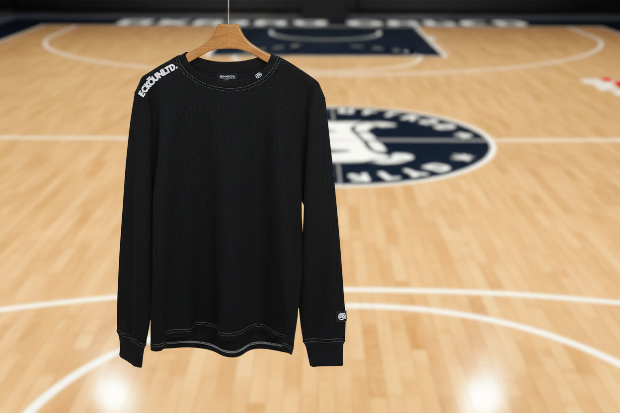Men's Long Sleeve Waffle Knit Shirt
