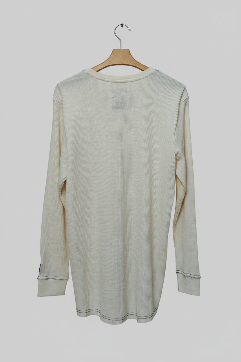 Men's Long Sleeve Waffle Knit Shirt
