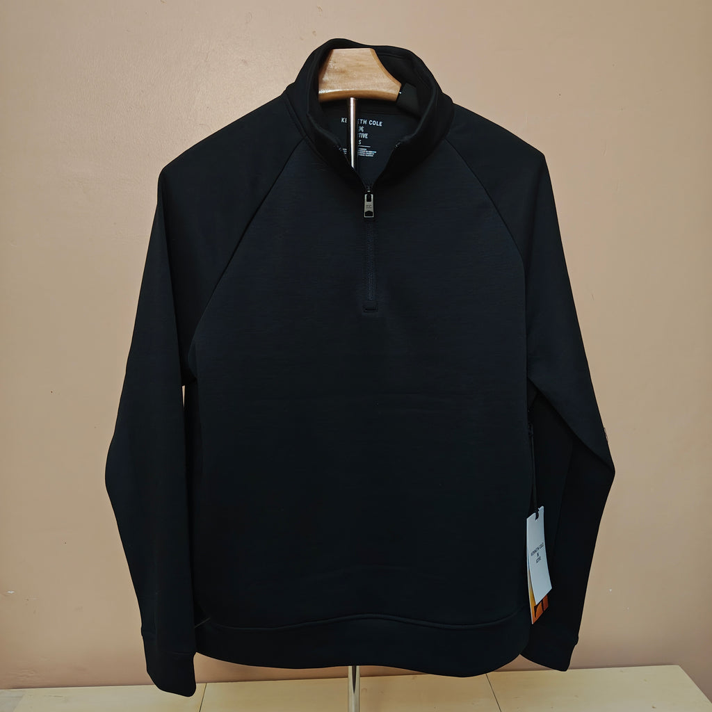 Men's Black Quarter-Zip Active Pullover