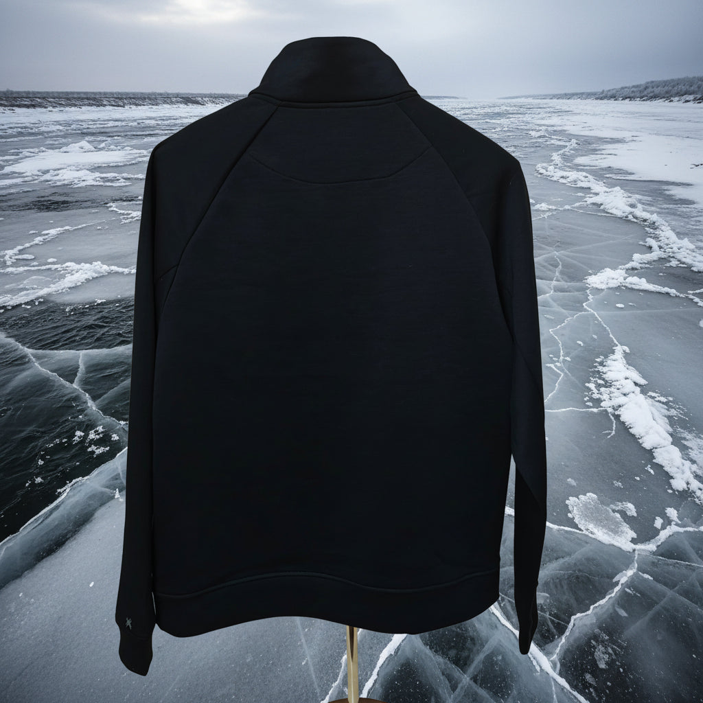Men's Black Quarter-Zip Active Pullover