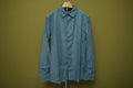 Men's Light Blue Geometric Pattern Button-Down Shirt