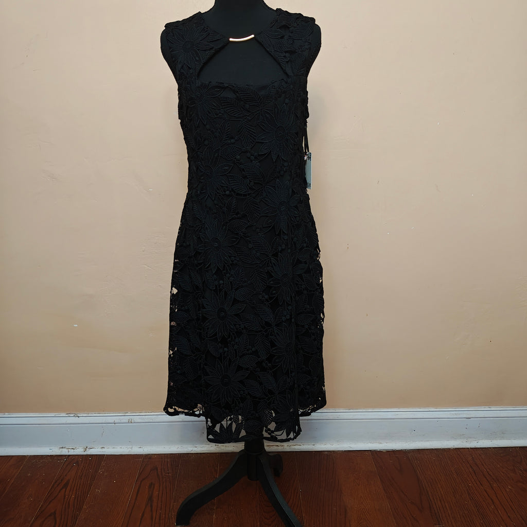 Women's Kensie Floral Embroidery Little Black Dress