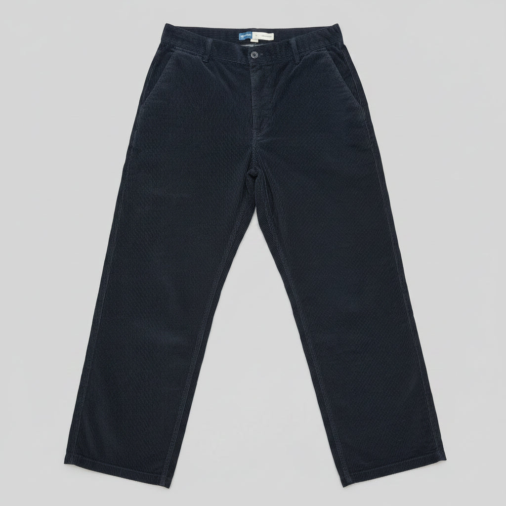 Men's Navy Blue Vintage Baggy Corduroy Pants