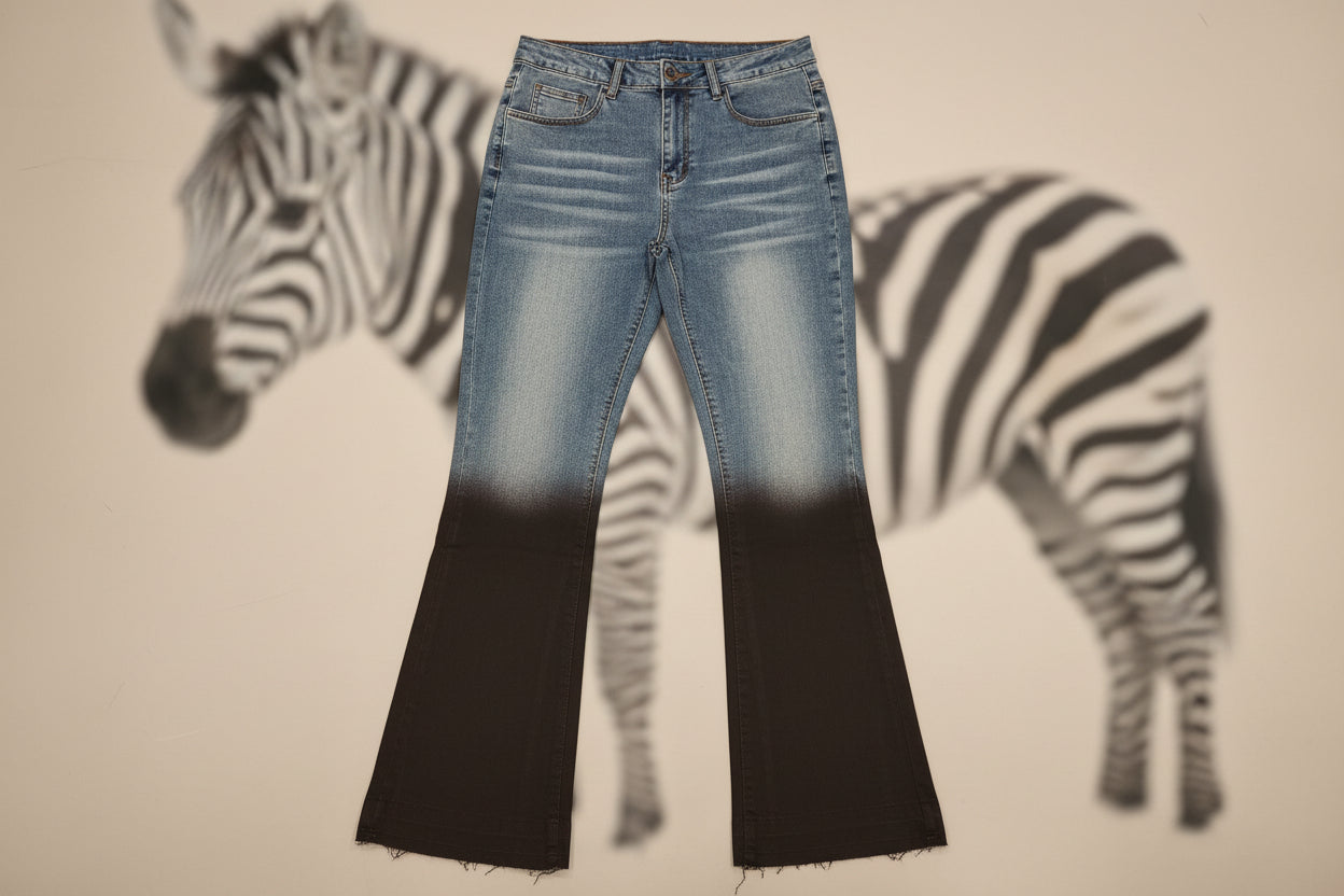 Men's Dip Dye Distressed Jeans